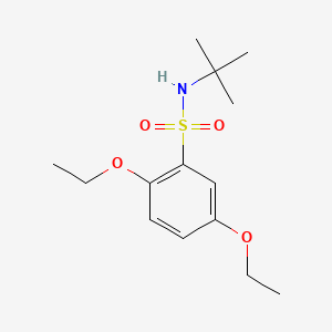 molecular formula C14H23NO4S B1173885 N-(tert-butyl)-2,5-diethoxybenzenesulfonamide 