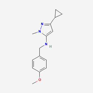 3-cyclopropyl-N-(4-methoxybenzyl)-1-methyl-1H-pyrazol-5-amine