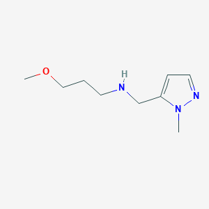 molecular formula C9H17N3O B11738876 (3-methoxypropyl)[(1-methyl-1H-pyrazol-5-yl)methyl]amine 