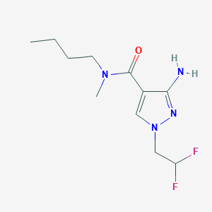 3-Amino-N-butyl-1-(2,2-difluoroethyl)-n-methyl-1H-pyrazole-4-carboxamide