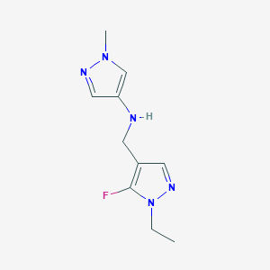 N-[(1-ethyl-5-fluoro-1H-pyrazol-4-yl)methyl]-1-methyl-1H-pyrazol-4-amine