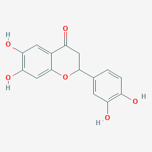 molecular formula C15H12O6 B11738896 6,7,3',4'-Tetrahydroxyflavanone 