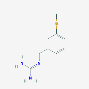 molecular formula C11H19N3Si B117389 3-三甲基甲硅烷基苄基胍 CAS No. 143773-92-6