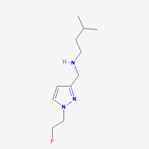 {[1-(2-fluoroethyl)-1H-pyrazol-3-yl]methyl}(3-methylbutyl)amine