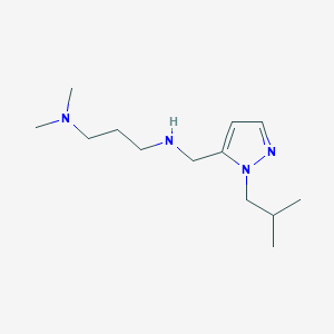 [3-(dimethylamino)propyl]({[1-(2-methylpropyl)-1H-pyrazol-5-yl]methyl})amine