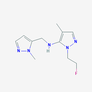 1-(2-fluoroethyl)-4-methyl-N-[(1-methyl-1H-pyrazol-5-yl)methyl]-1H-pyrazol-5-amine