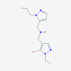 [(1-ethyl-5-fluoro-1H-pyrazol-4-yl)methyl][(1-propyl-1H-pyrazol-5-yl)methyl]amine