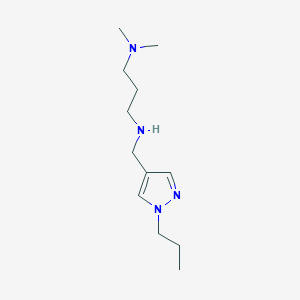 [3-(dimethylamino)propyl][(1-propyl-1H-pyrazol-4-yl)methyl]amine