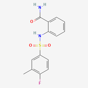 2-(4-Fluoro-3-methylbenzenesulfonamido)benzamide
