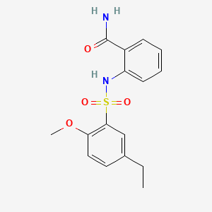 molecular formula C16H18N2O4S B1173899 2-(5-Ethyl-2-methoxybenzenesulfonamido)benzamide 