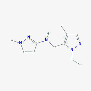 N-[(1-ethyl-4-methyl-1H-pyrazol-5-yl)methyl]-1-methyl-1H-pyrazol-3-amine