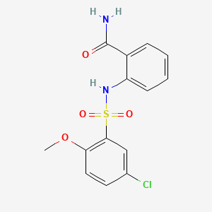 2-(5-Chloro-2-methoxybenzenesulfonamido)benzamide