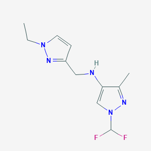 1-(difluoromethyl)-N-[(1-ethyl-1H-pyrazol-3-yl)methyl]-3-methyl-1H-pyrazol-4-amine