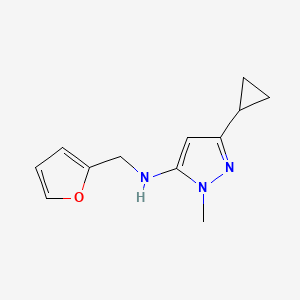 3-cyclopropyl-N-[(furan-2-yl)methyl]-1-methyl-1H-pyrazol-5-amine