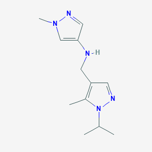 1-methyl-N-{[5-methyl-1-(propan-2-yl)-1H-pyrazol-4-yl]methyl}-1H-pyrazol-4-amine