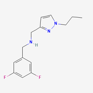 [(3,5-difluorophenyl)methyl][(1-propyl-1H-pyrazol-3-yl)methyl]amine