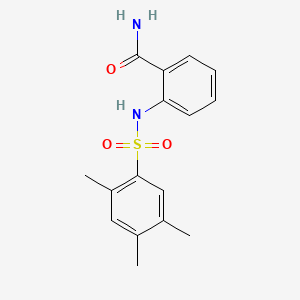 molecular formula C16H18N2O3S B1173908 2-(2,4,5-Trimethylbenzenesulfonamido)benzamide 