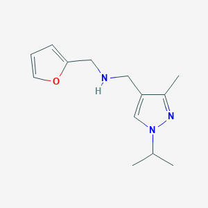 [(furan-2-yl)methyl]({[3-methyl-1-(propan-2-yl)-1H-pyrazol-4-yl]methyl})amine