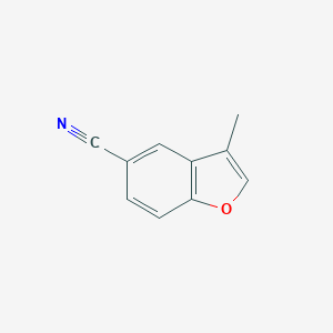 molecular formula C10H7NO B117391 3-Methylbenzofuran-5-carbonitrile CAS No. 150612-64-9