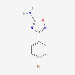 molecular formula C8H6BrN3O B11739130 3-(4-Bromophenyl)-1,2,4-oxadiazol-5-amine 