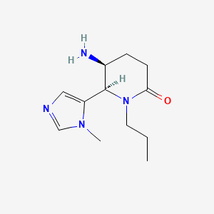 (5S,6R)-5-amino-6-(1-methyl-1H-imidazol-5-yl)-1-propylpiperidin-2-one