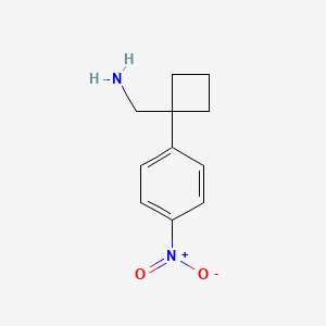 1-(4-Nitrophenyl)cyclobutane-1-methanamine