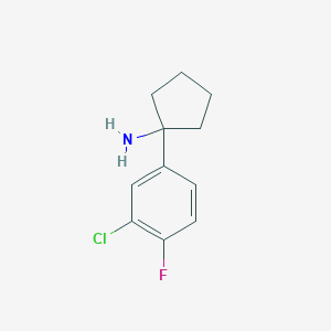 1-(3-Chloro-4-fluorophenyl)cyclopentanamine