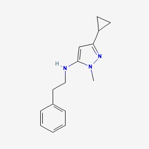 3-cyclopropyl-1-methyl-N-(2-phenylethyl)-1H-pyrazol-5-amine