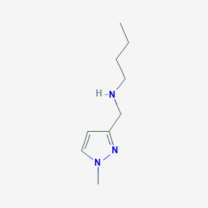 molecular formula C9H17N3 B11739178 butyl[(1-methyl-1H-pyrazol-3-yl)methyl]amine 