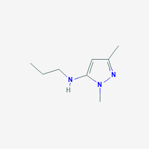 molecular formula C8H15N3 B11739180 1,3-dimethyl-N-propyl-1H-pyrazol-5-amine 