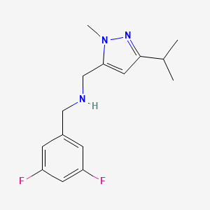 [(3,5-difluorophenyl)methyl]({[1-methyl-3-(propan-2-yl)-1H-pyrazol-5-yl]methyl})amine