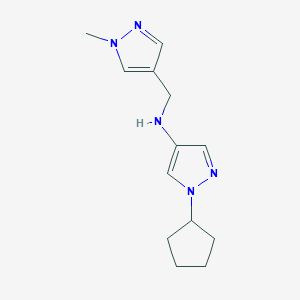 1-cyclopentyl-N-[(1-methyl-1H-pyrazol-4-yl)methyl]-1H-pyrazol-4-amine