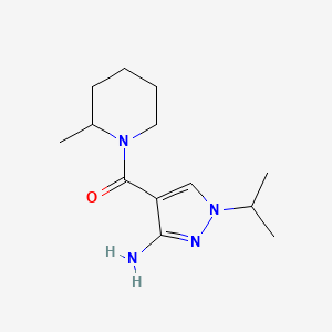 4-(2-methylpiperidine-1-carbonyl)-1-(propan-2-yl)-1H-pyrazol-3-amine