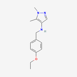 N-[(4-ethoxyphenyl)methyl]-1,5-dimethyl-1H-pyrazol-4-amine