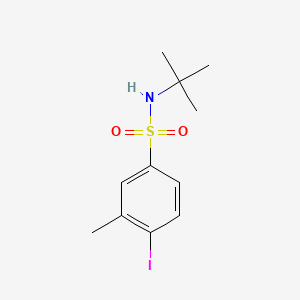 molecular formula C11H16INO2S B1173931 N-(tert-butyl)-4-iodo-3-methylbenzenesulfonamide 