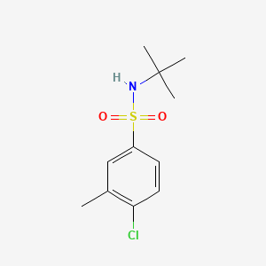 molecular formula C11H16ClNO2S B1173932 N-(tert-butyl)-4-chloro-3-methylbenzenesulfonamide 