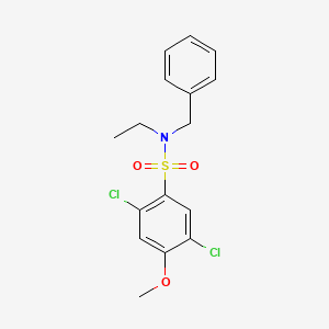 N-benzyl-2,5-dichloro-N-ethyl-4-methoxybenzenesulfonamide