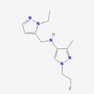 N-[(1-ethyl-1H-pyrazol-5-yl)methyl]-1-(2-fluoroethyl)-3-methyl-1H-pyrazol-4-amine