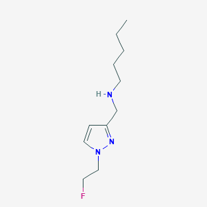 {[1-(2-fluoroethyl)-1H-pyrazol-3-yl]methyl}(pentyl)amine