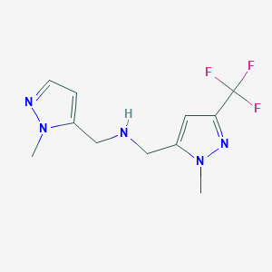 [(1-methyl-1H-pyrazol-5-yl)methyl]({[1-methyl-3-(trifluoromethyl)-1H-pyrazol-5-yl]methyl})amine