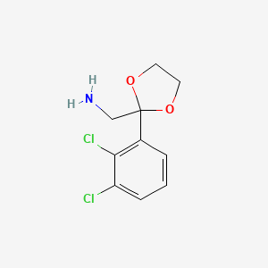 1-[2-(2,3-Dichlorophenyl)-1,3-dioxolan-2-yl]methanamine