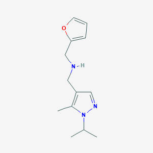 [(furan-2-yl)methyl]({[5-methyl-1-(propan-2-yl)-1H-pyrazol-4-yl]methyl})amine