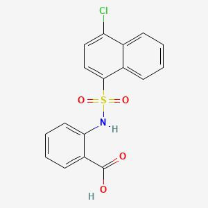 2-(4-Chloronaphthalene-1-sulfonamido)benzoic acid