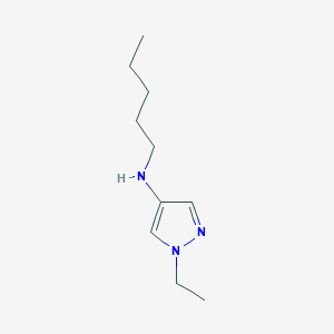 molecular formula C10H19N3 B11739421 1-ethyl-N-pentyl-1H-pyrazol-4-amine 