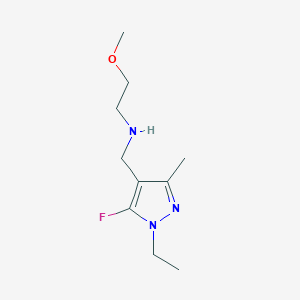 molecular formula C10H18FN3O B11739444 [(1-ethyl-5-fluoro-3-methyl-1H-pyrazol-4-yl)methyl](2-methoxyethyl)amine 