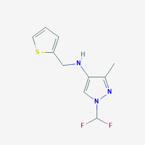 1-(difluoromethyl)-3-methyl-N-(thiophen-2-ylmethyl)-1H-pyrazol-4-amine