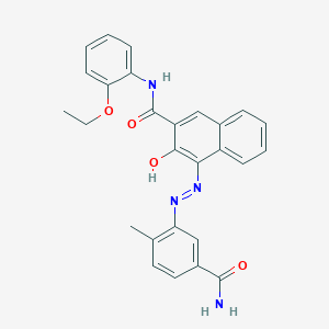 4-[(2-Methyl-5-carbamoylphenyl)azo]-3-hydroxy-N-(2-ethoxyphenyl)-2-naphthalenecarboxamide