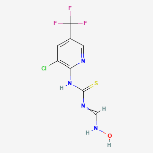 1-[3-Chloro-5-(trifluoromethyl)pyridin-2-yl]-3-[(hydroxyamino)methylidene]thiourea