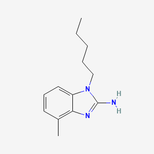 molecular formula C13H19N3 B11739482 4-Methyl-1-pentyl-1H-benzimidazol-2-amine 