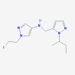 N-{[1-(butan-2-yl)-1H-pyrazol-5-yl]methyl}-1-(2-fluoroethyl)-1H-pyrazol-4-amine